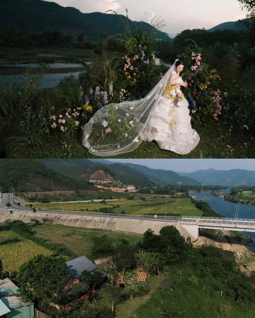 Trang trí tiệc cưới ngoài trời